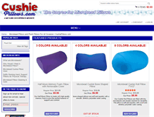 Tablet Screenshot of cushiepillows.com